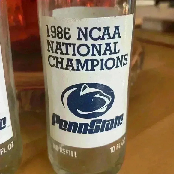 Penn State Coke 1986 NCAA national champion bottles. - Picture 2 of 6